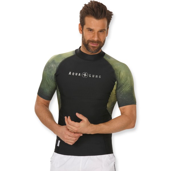 Aqualung Rashguard Galactic Men Kurzarm - camo UPF 50