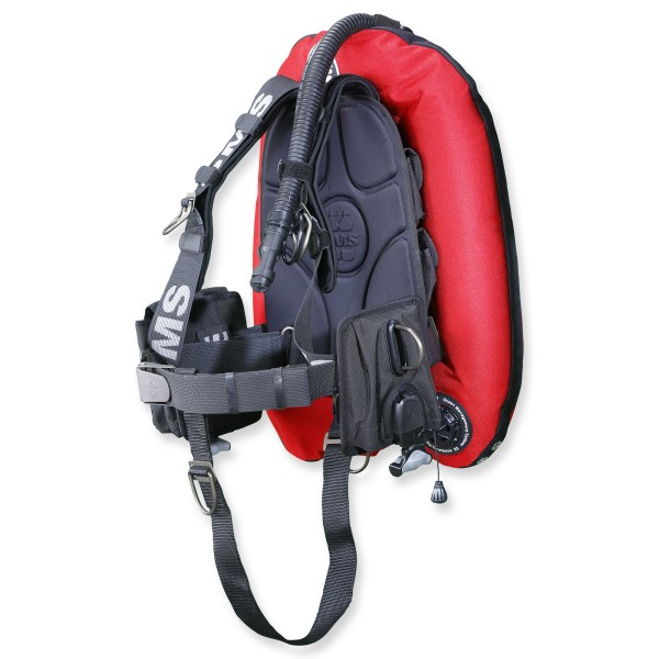 OMS SmartStream Signature Performance Mono 32 lbs- schwarz rot mit Alu Backplate