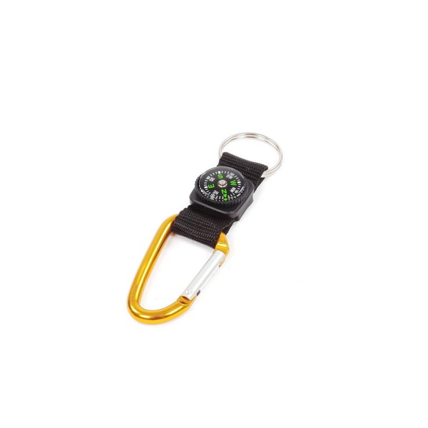 Alu-Karabiner mit Kompass