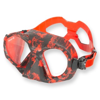Beuchat Tauchmaske Shark - kleines Volumen, rot camo